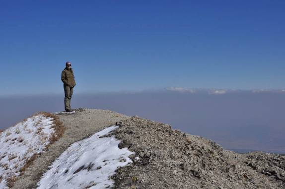 Pela primeira vez acima dos 4 mil metros, a Val na crista da cratera do Nevado de Toluca, na região central do México